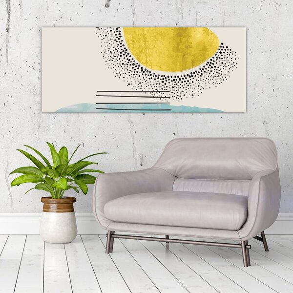 Obraz - Abstraktná maľba pláže N⁰2 (120x50 cm)