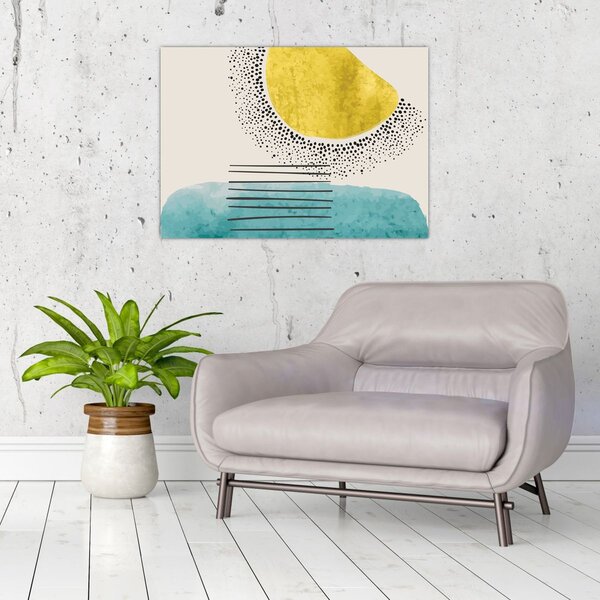 Obraz - Abstraktná maľba pláže N⁰2 (70x50 cm)