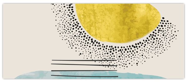 Obraz - Abstraktná maľba pláže N⁰2 (120x50 cm)