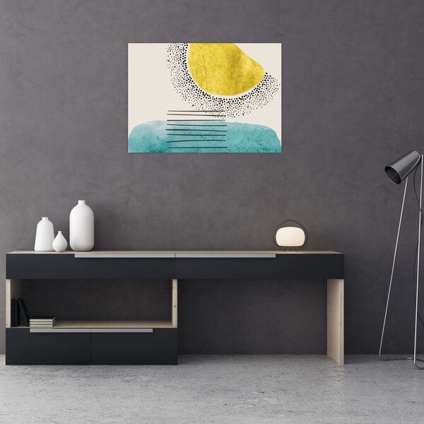 Obraz - Abstraktná maľba pláže N⁰2 (70x50 cm)