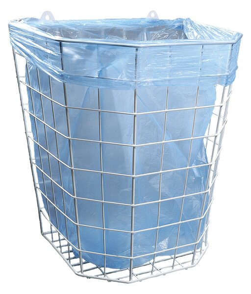 Kôš drôtený závesný 22 l, biela