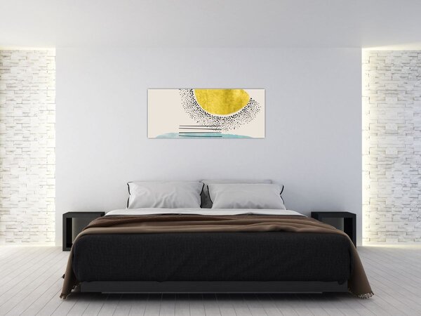 Obraz - Abstraktná maľba pláže N⁰2 (120x50 cm)