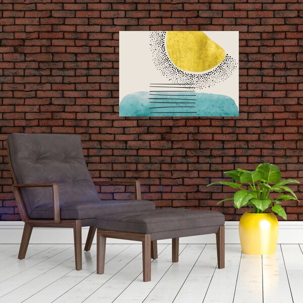 Obraz - Abstraktná maľba pláže N⁰2 (70x50 cm)