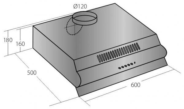 Digestor Cata Empire PD 60, nerez