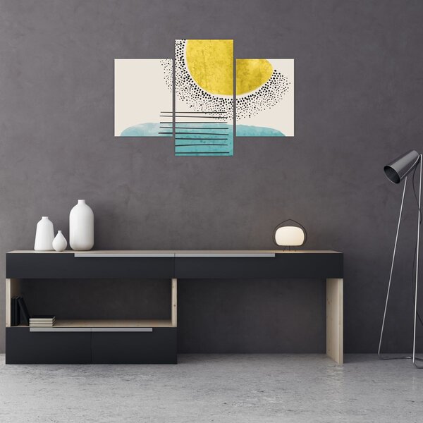 Obraz - Abstraktná maľba pláže N⁰2 (90x60 cm)
