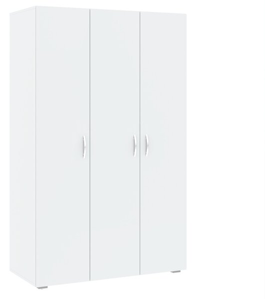 Trojdverová šatníková skriňa 111 cm RICHLAND - biela