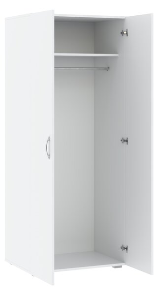 Dvojdverová šatníková skriňa 74 cm RICHLAND - biela