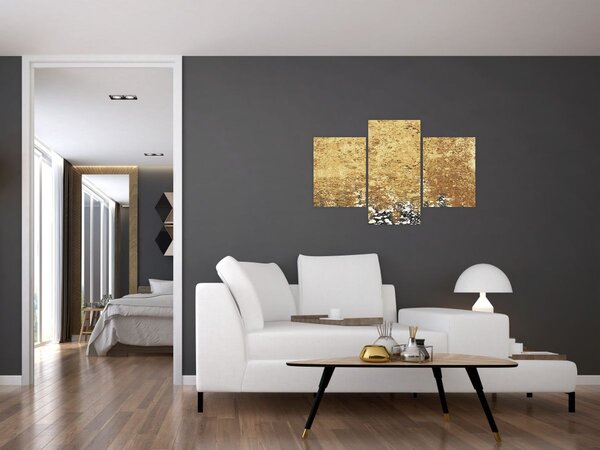 Obraz - Zlatá štruktúra N⁰3 (90x60 cm)