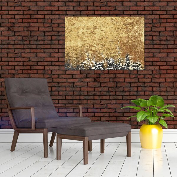 Obraz - Zlatá štruktúra N⁰3 (90x60 cm)
