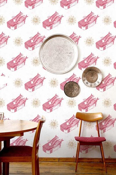 MINDTHEGAP Sardines Red - tapeta