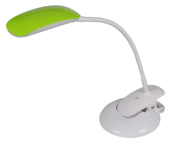 Stolná LED lampička 2 v 1 - podstavec a clip 5 W, biela