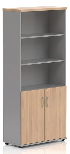 Vysoká skriňa Visio LUX 80 x 38,5 x 183,5 cm, dub