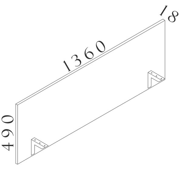 Paraván Visio LUX 136 cm, orech