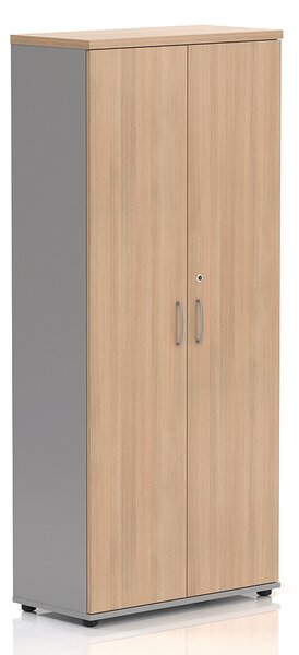 Vysoká široká šatníková skriňa Visio LUX 80 x 38,5 x 183,5 cm, dub