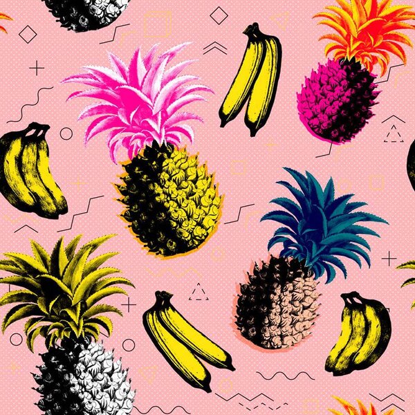 MINDTHEGAP Flying Objects Pink - tapeta