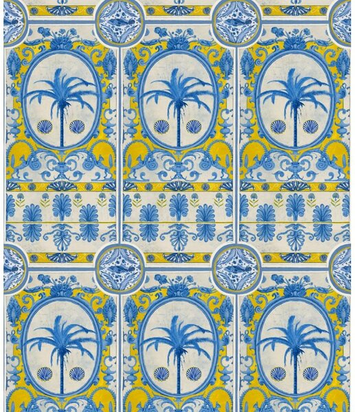 MINDTHEGAP The Villa Mural Yellow - tapeta