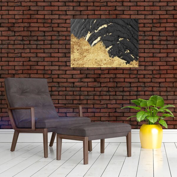Obraz - Zlatá štruktúra N⁰1 (70x50 cm)