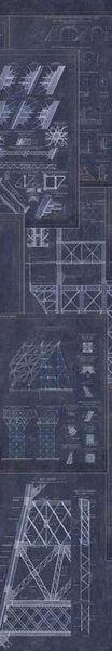MINDTHEGAP Grand Eiffel Blue - tapeta