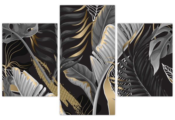 Obraz - Zlatá džungľa (90x60 cm)
