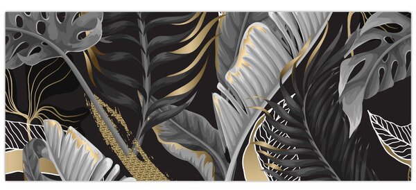 Obraz - Zlatá džungľa (120x50 cm)