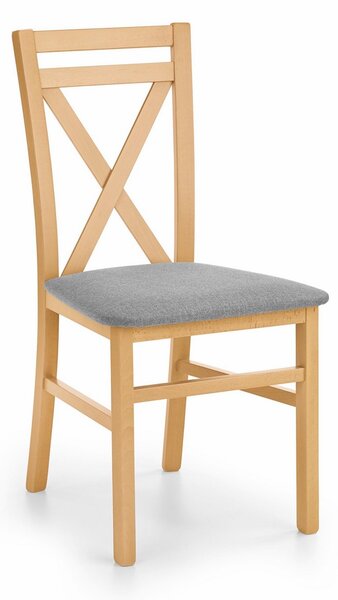 Jedálenská stolička Darius, sivá / dub medový