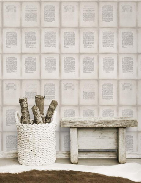 MINDTHEGAP Inside Book Taupe - tapeta