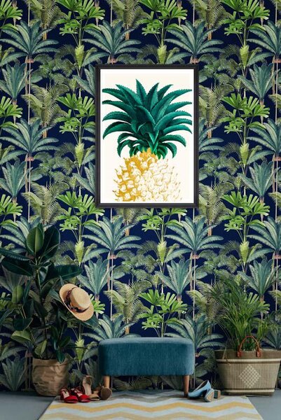 MINDTHEGAP Palm Springs Anthracite - tapeta