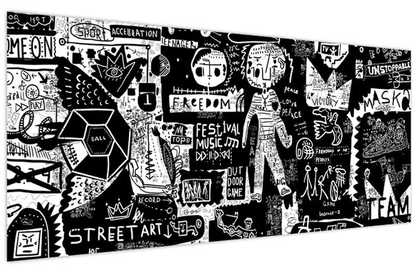 Obraz - Graffiti (120x50 cm)