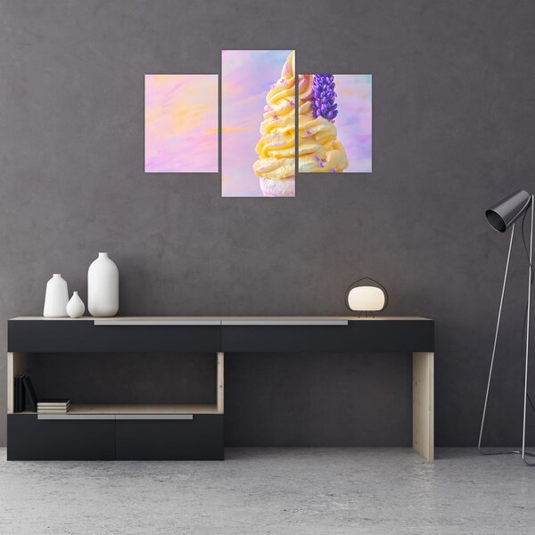 Obraz - Zmrzlina s levanduľou (90x60 cm)