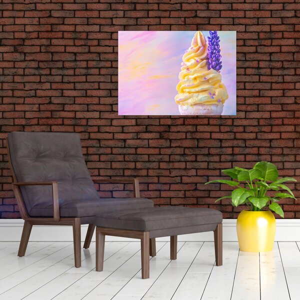 Obraz - Zmrzlina s levanduľou (70x50 cm)