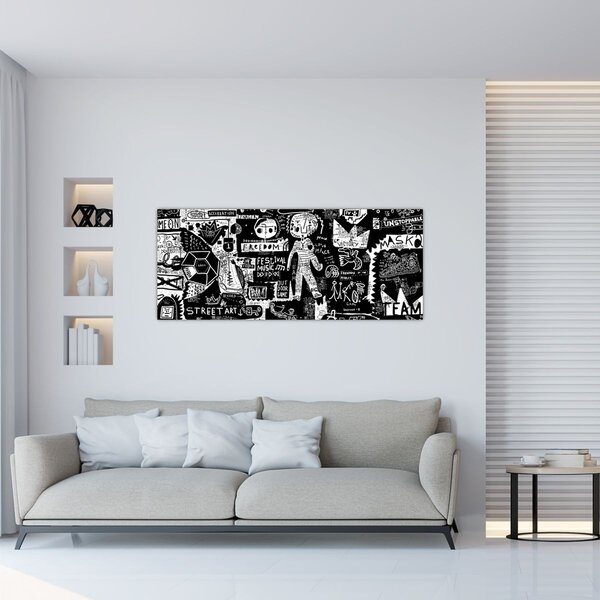 Obraz - Graffiti (120x50 cm)