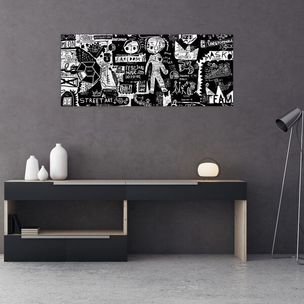 Obraz - Graffiti (120x50 cm)
