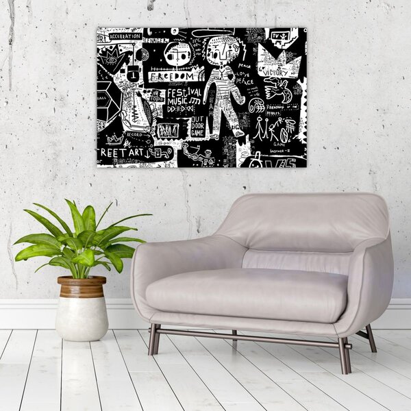 Obraz - Graffiti (90x60 cm)