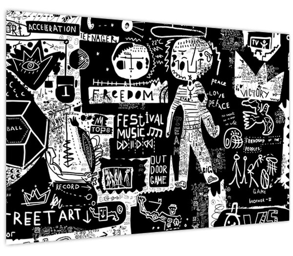 Obraz - Graffiti (90x60 cm)