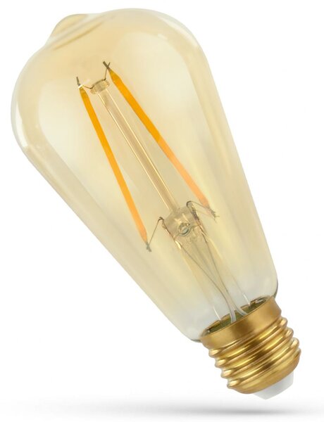 LED žiarovka, teplá biela, E-27, 230V, 5W, Edison 14460, ST58