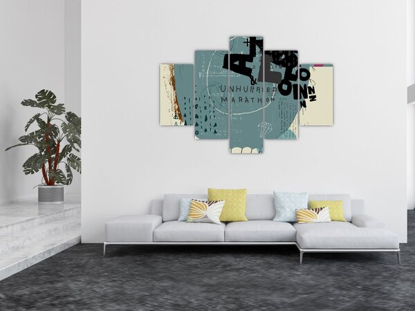 Obraz - Lietajúci balón s dúhou (150x105 cm)
