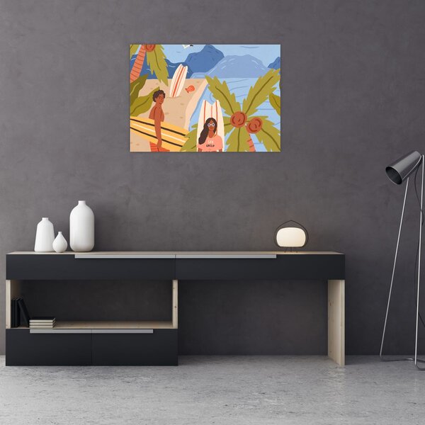 Sklenený obraz - Enjoy your life (70x50 cm)