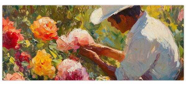 Obraz - Záhradník (120x50 cm)