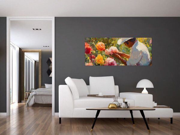 Obraz - Záhradník (120x50 cm)