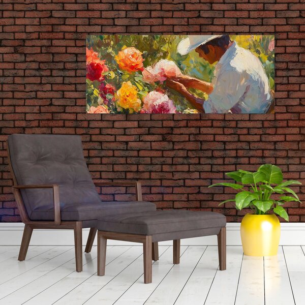 Obraz - Záhradník (120x50 cm)