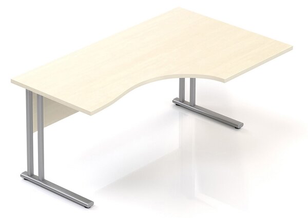 Ergonomický stôl Visio 160 x 100 cm, pravý, javor