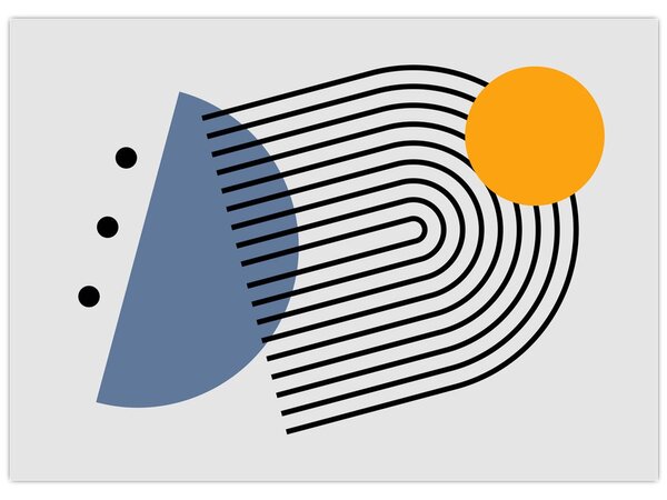 Obraz - Minimalistická abstrakcia N⁰2 (70x50 cm)