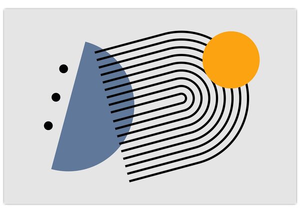 Obraz - Minimalistická abstrakcia N⁰2 (90x60 cm)