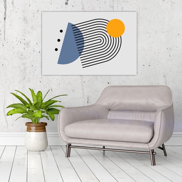 Obraz - Minimalistická abstrakcia N⁰2 (90x60 cm)