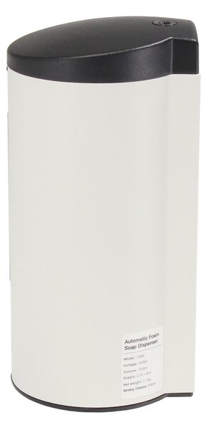 Bezdotykový dávkovač penového mydla Donner Round 700 ml, biela
