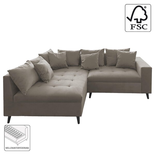 ROHOVÁ SEDAČKA, textil, sivá MID.YOU - Sedačky, Online Only
