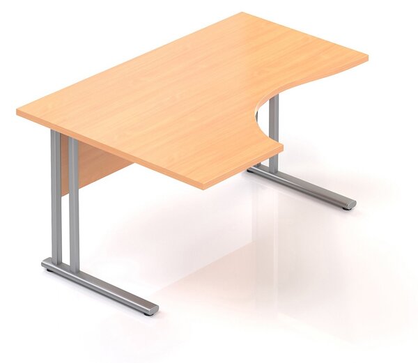 Ergonomický stôl Visio 140 x 100 cm, ľavý, buk
