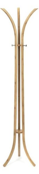 Bambusový vešiak na oblečenie Compactor Bamboo, hnedá