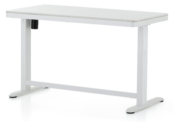 Výškovo nastaviteľný stôl OfficeTech 2, 120 x 60 cm, biela