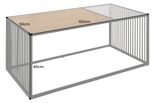 Dizajnový konferenčný stolík Haines 100 cm vzor mramor
